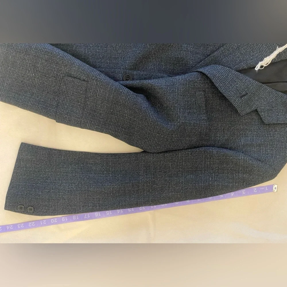 1930s Union Made Strictly Custom Tailoring Dark Grey Men's Blazer Mob Clean Cut - Picture 12 of 12